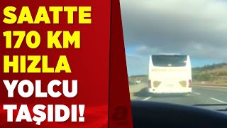 Çevre yolunu yarış pisti sanan otobüs sürücüsü böyle görüntülendi | A Haber