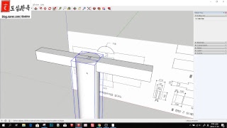 스케치업 한옥 기본 강좌 : 전통 목조 건축 결구법 [ 주먹장부 이음법]