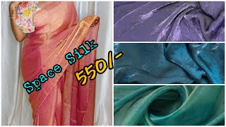 Space Silk Saree 6:50Mtrs Full Saree 550/- Only At Lakshmi's MAGUVA FASHION