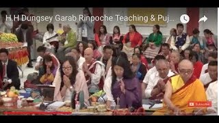 H.H Dungsey Garab Rinpoche Teaching \u0026 Puja in NYC HD