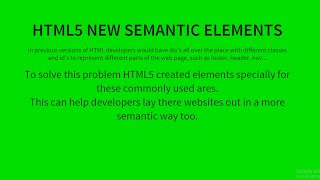 Semantic elements to structure your web pages - HTML5 Tutorial [Part 6 of 6]