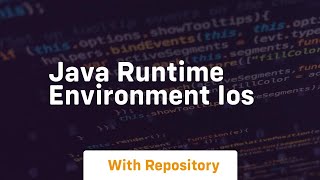 java runtime environment ios