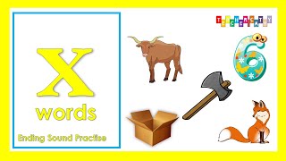 Xx Vocabulary for Kids / Ending Sound