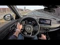 2023 nissan x trail 1.5 213hp 0 100 pov test drive 1628 joe black