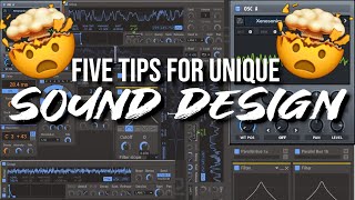 My Top Five Tips for Sound Design