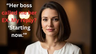 At Her Office Party, Her Boss Mocked, ‘So You’re the Ex Everyone Talks About?’ My Wife Went Pale..
