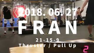 수원 크로스핏 히어로 칡코치 WOD FRAN 측정 영상