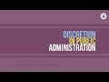 Discretion in Public Administration