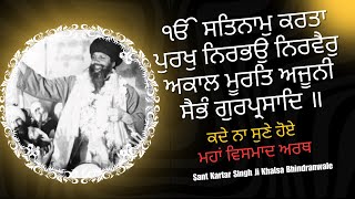 ਮਹਾ ਮੰਤਰ ਦੇ ਵਿਸਮਾਦ ਅਰਥ | Maha Mantra Beautiful Meanings | Sant Kartar Singh Ji Bhindranwale