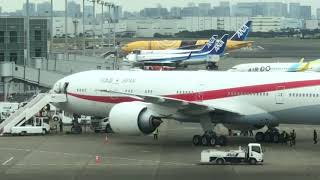 新政府専用機B777-300ER羽田初飛来