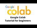 Google Colab tutorial for beginners | How to use Google Colab | what is google colab