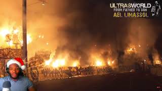 AMERICAN REACTS TO AEL Limassol ULTRAS