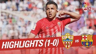 Resumen de UD Almería vs FC Barcelona B (1-0)