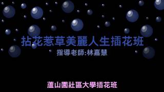 蘆山園社區大學插花班109秋季班招生中