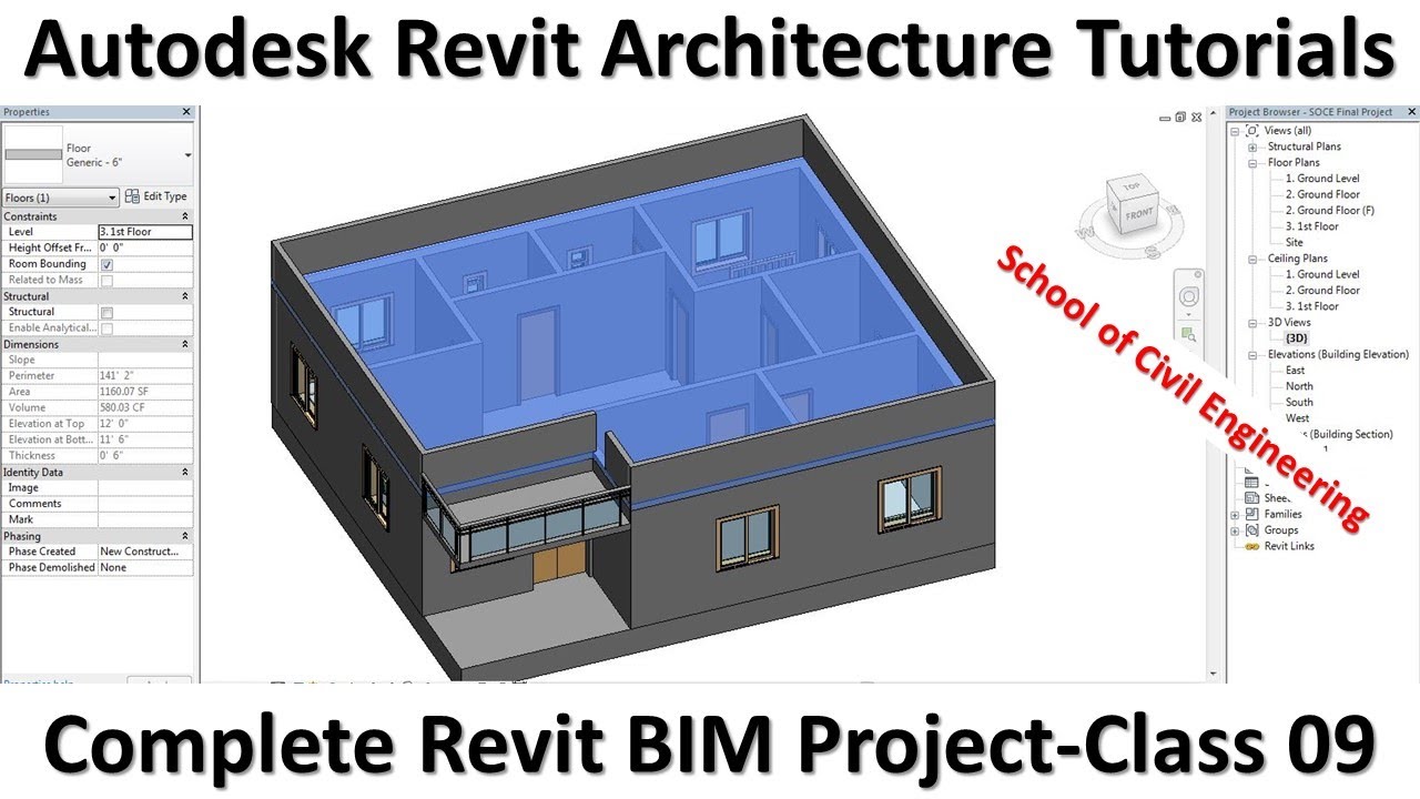 Autodesk Revit Architecture Tutorials For Beginners | Complete Revit ...