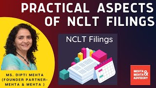 Practical aspects of NCLT Filings