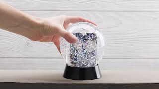 Photo Snow Globe with Black Base - how to insert your photo