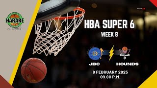 LIVE-JBC vs BASKET HOUNDS| Week 8 | HBA Super 6  League 24/25 Season