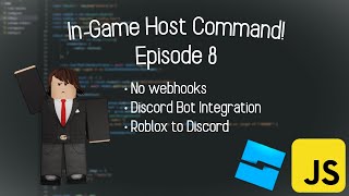 Roblox Javascript Basics | In-Game-Host Command | EP8