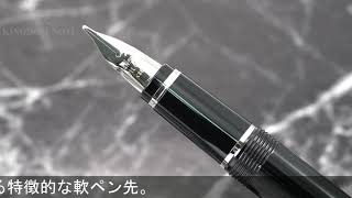 PILOT パイロット 万年筆 エラボー ブラック 軟太字 (樹脂軸)