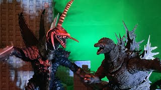 ゴジラマイナスワンvsガイガン2004 コマ撮り　Godzilla minus one vs gigan2004 stop motion battle