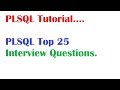PL/SQL Tutorial : PLSQL Interview Questions and answers