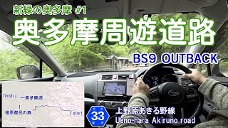 新緑の奥多摩周遊道路 奥多摩ドライブ#1 BS9 OUTBACK