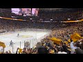 David Pastrnak playoff goal live with Dog high five (Cohen)