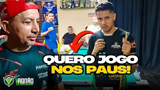 VITOR MAIS UMA VEZ DESAFIA BAIANINHO DE MAUÁ NOS PAUS SEM PARTIDO ALGUM