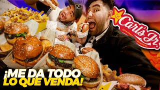 ORDENAMOS TODO el MENÚ del CARLS JR 🍔🍟. ¿La mejor comida rápida que existe?