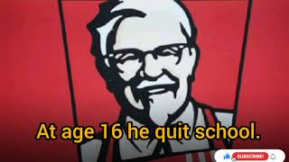 Colonel Sanders founder of KFC Who failed 1009 before succeeding|Successful Story of KFC