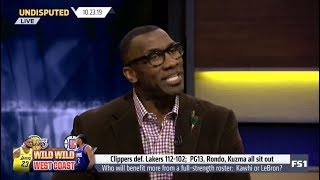 Shannon on "If Rondo, Kuzma play"... Can LeBron, AD and Lakers win Kawhi and Clippers?