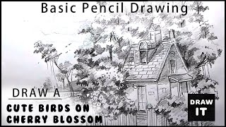 "How to Draw/country house pencil drawing