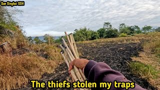 Episode: fire burned my traps. And the thief stolen my traps. ភ្លើងឆេះអន្ទាក់ ហើយមានចោលួចទៀត