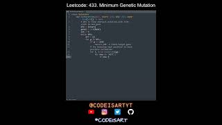 Leetcode 433. Minimum Genetic Mutation in Python | Python Leetcode | Python Coding Tutorial | ASMR