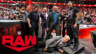 Priest and McDonagh target Rhodes’ leg with a steel chair: Raw highlights, Oct. 23, 2023