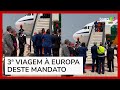 Lula desembarca em Roma e é recebido por autoridades italianas e do Vaticano