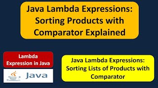 Java Lambda Expressions: Sorting Products with Comparator Explained | Lambda expression in Java