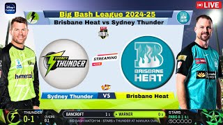 🔴Live: Brisbane Heat vs Sydney Thunder, 25th Match | Live Score And Commentary TODAY! | Big Bash