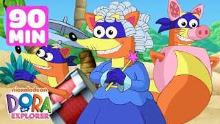 Swiper's Halloween Costumes in Dora the Explorer! 😱 90 Minutes | Dora & Friends