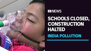 Heavy air pollution in New Delhi sees spike in children's breathing problems | ABC News