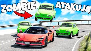 ❄️ UCIECZKA AUTEM PRZED ZOMBIAKAMI, CZY PRZEŻYJĘ!? | BeamNG Drive |