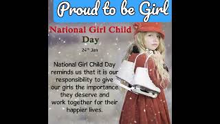 National Girl Child Day #24 January 😎😎😎