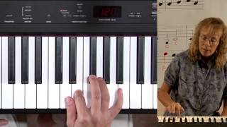 An easy piano lesson - Twinkle Twinkle Little Star in D Major