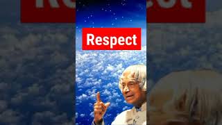 apj abdul kalam quotes || Respect is like a..... #motivation #shorts