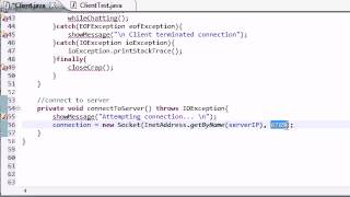 Intermediate Java Tutorial 52 Connecting to the Server