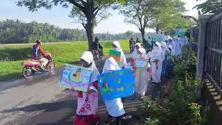 Pawai menyambut datangnya Bulan Ramadhan 1443 H  MI Ma'arif Donorojo