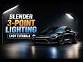 Blender 3-Point Lighting Tutorial for Beginners (Car Studio Setup Using BlenderKit)