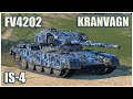 FV4202, Kranvagn & IS-4 • WoT Blitz Gameplay