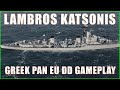 Lambros Katsonis Greek Pan European Destroyer World of Warships Wows